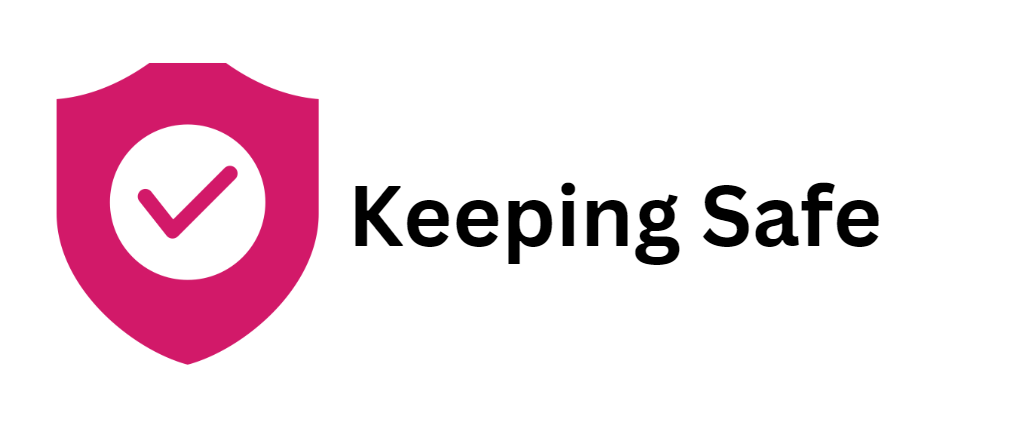A shield with a tick. A link to a page of services in Bristol and S. Glos who support people with learning disabilities to stay safe. 
