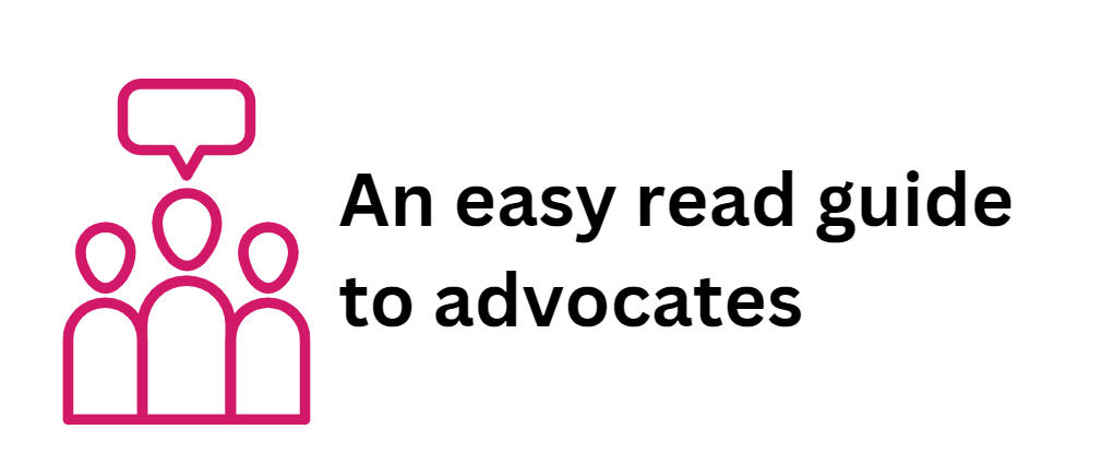 Easy read guide for advocates