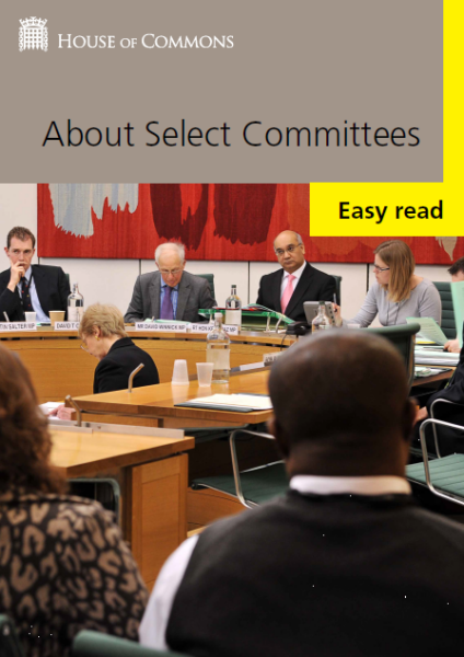 About Select Committees select committees